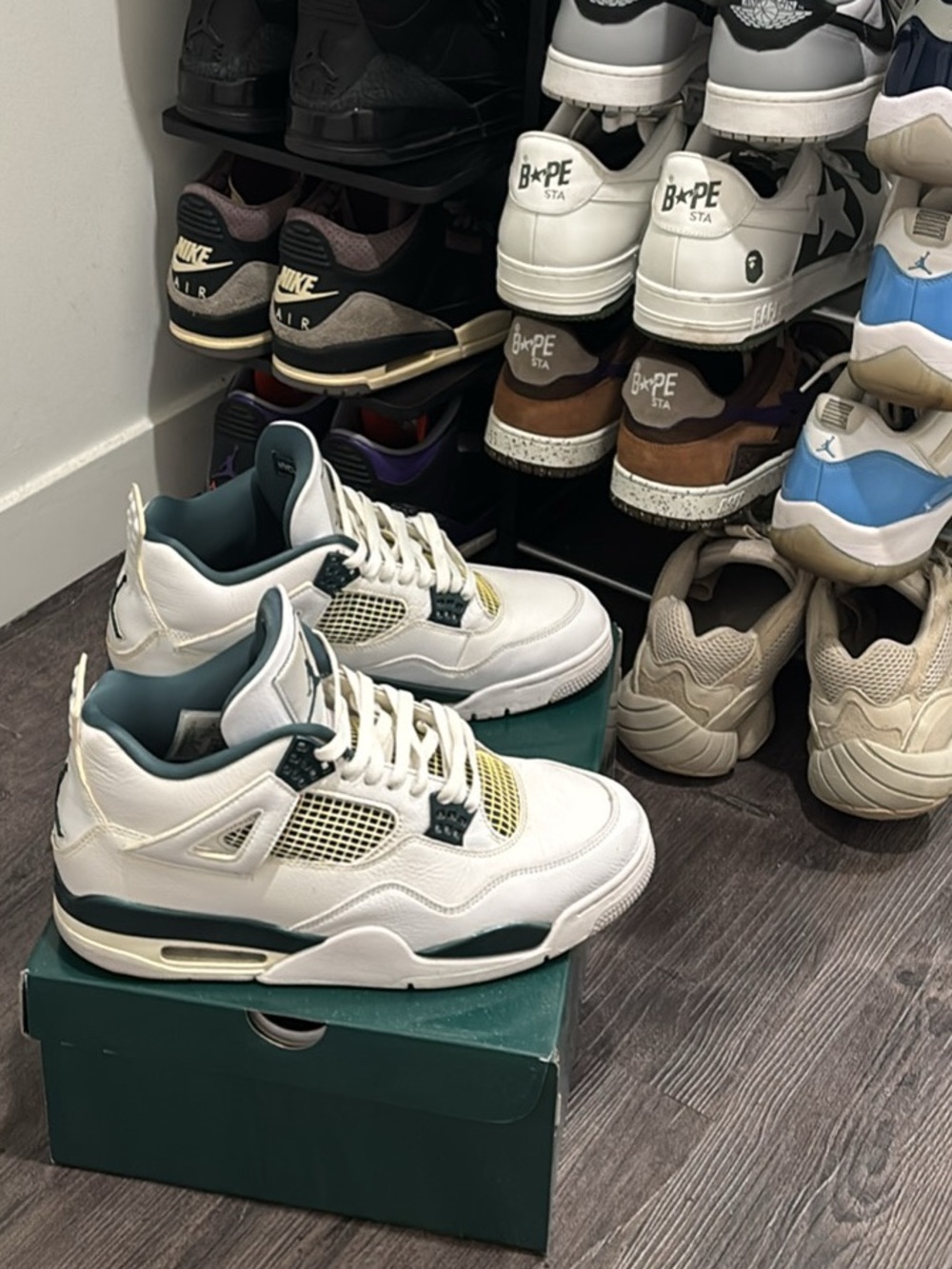 Air Jordan Retro 4 Oxidized Green